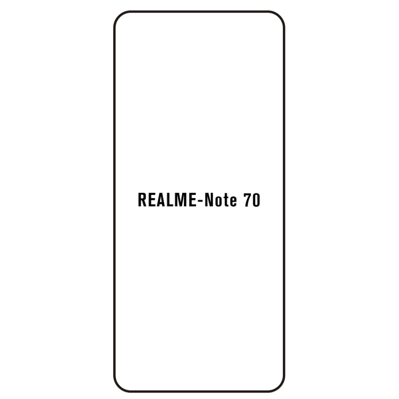 Sunshine Realme Note 70 Predná Hydrogél ochranná fólia Strih: Kompatibilná s krytom, Typ fólie: Anti-Spy (Privacy)