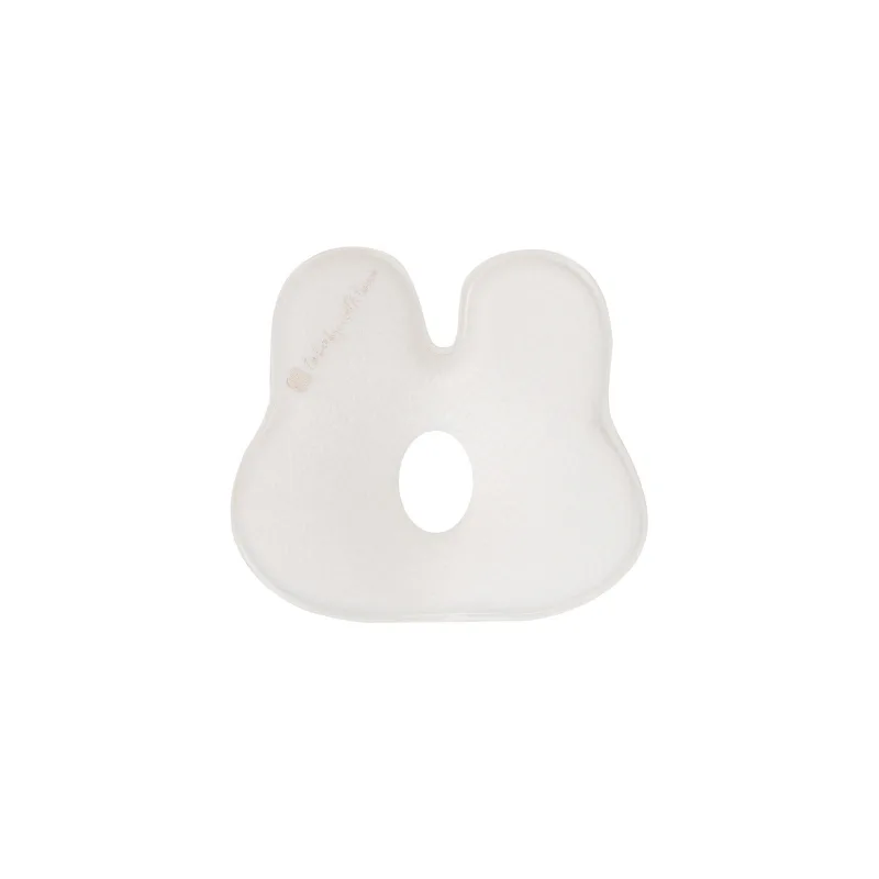 KikkaBoo Ergonomický vankúšik z pamäťovej peny Bunny Airknit White