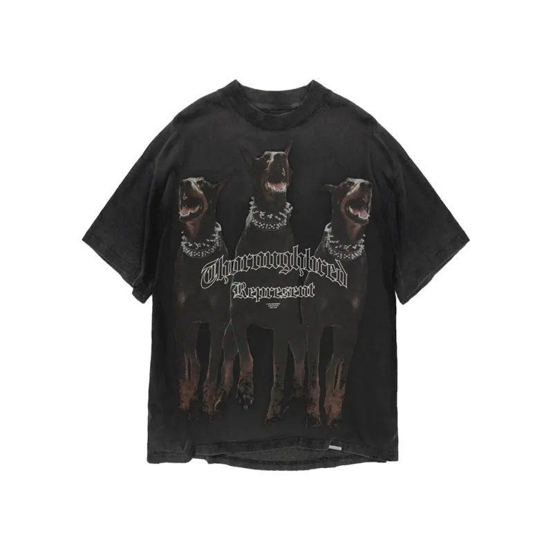Represent Thoroughbred T-Shirt Vintage Black - M