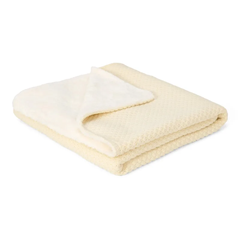 Little Dutch Deka pletená 70x100 cm Pure Soft White