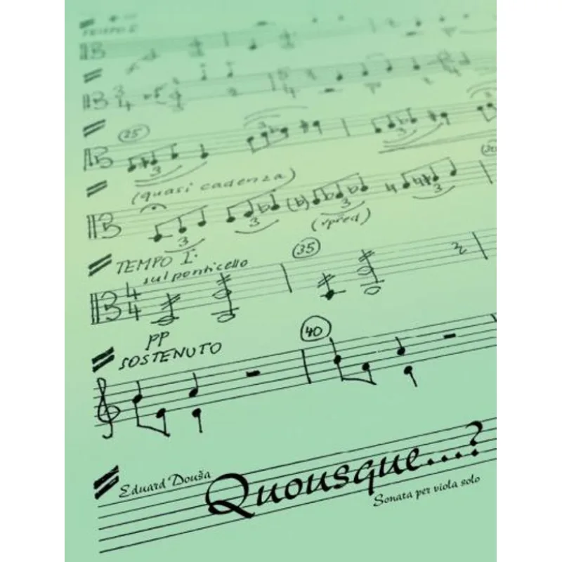Musica Gioia Quousque...? Sonata per viola solo
