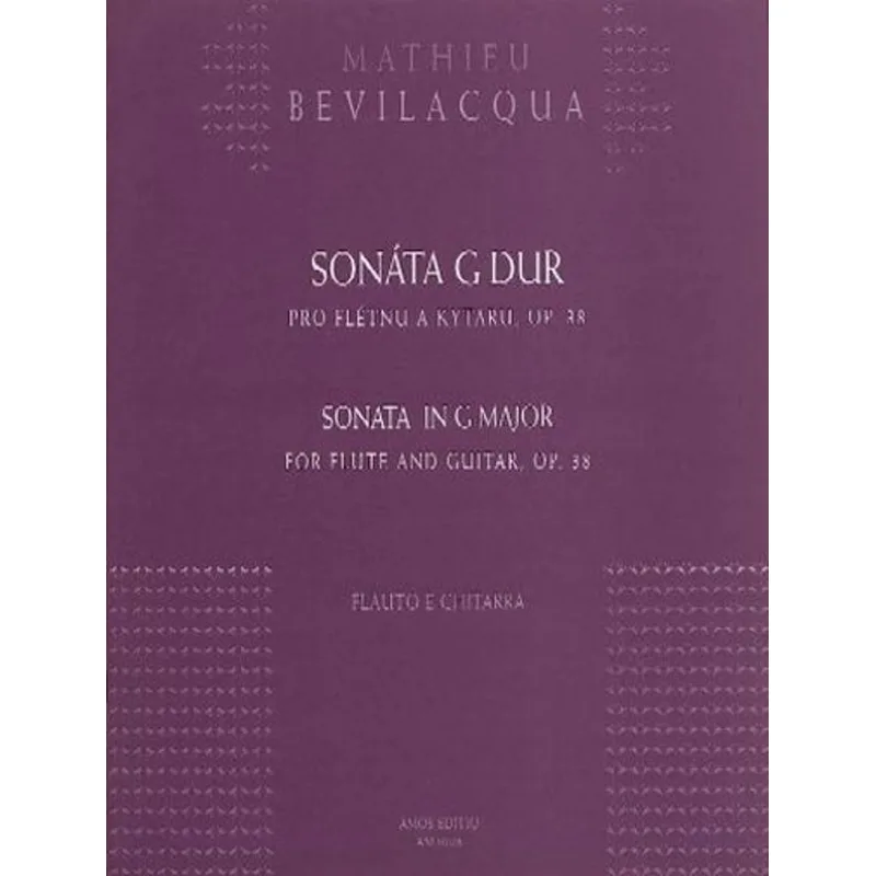 Amos Editio Sonáta G dur pro flétnu a kytaru, op. 38