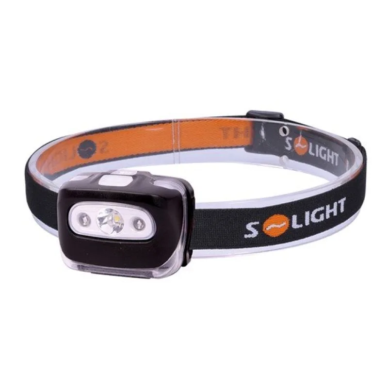Solight LED čelová svietidlo, 3W + červené svetlo, 3x AAA WH27