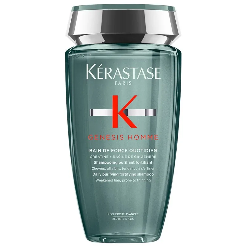 KÉRASTASE Genesis Homme Bain De Force 250ml - čistiaci posilňujúci šampón pre oslabené vlasy