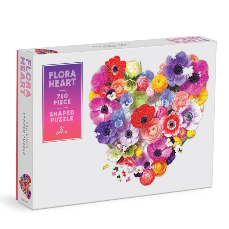 Galison Galison Puzzle Kvetinové srdce 750 dielikov