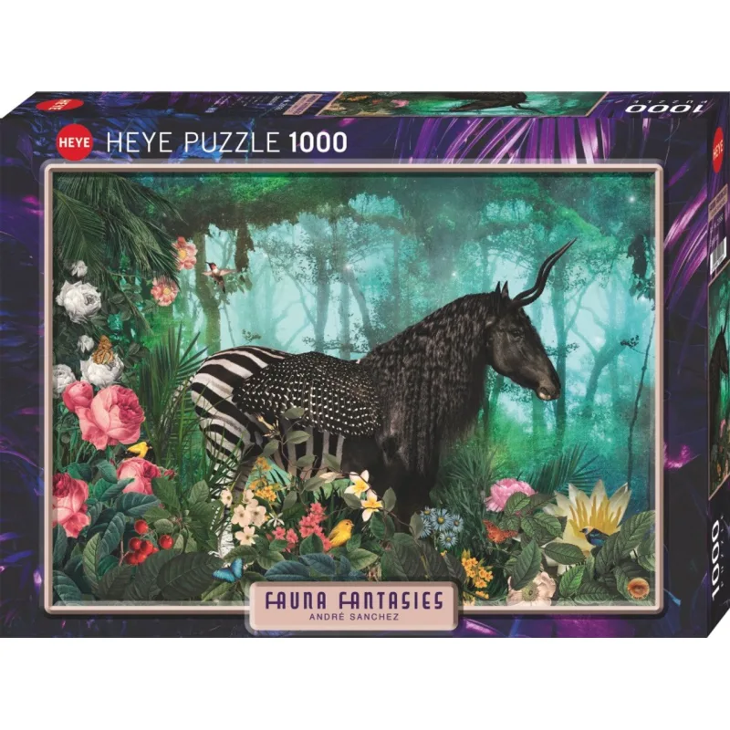 Puzzle Heye 1000 dielikov André Sanchez - Fauna Fantasies: Equpidae
