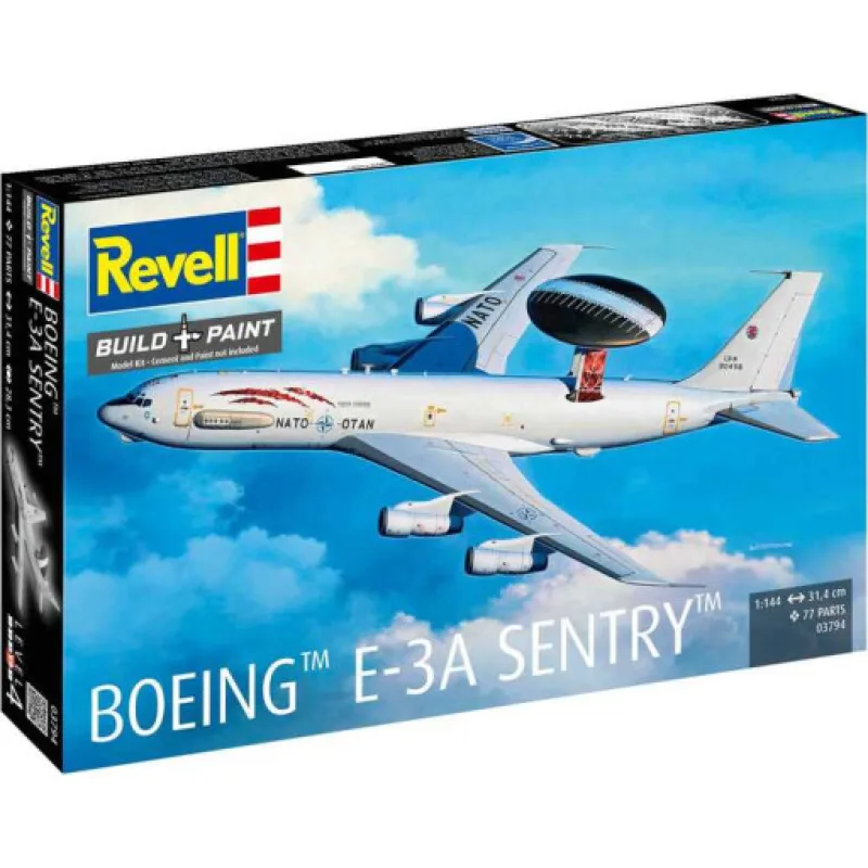 Revell Plastic ModelKit letadlo 03794 - Boeing E-3A (1:144)