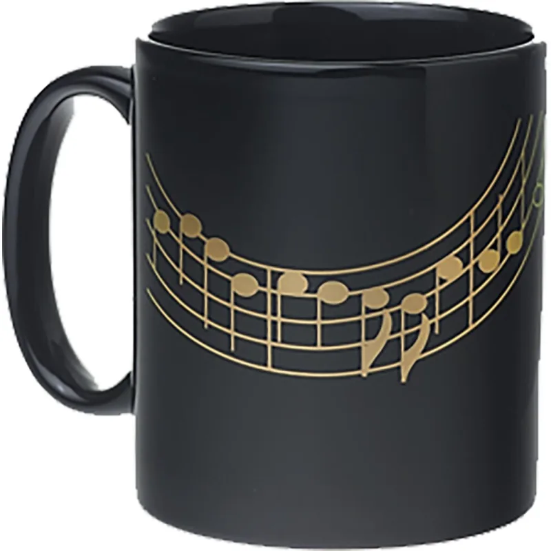 Aim Gifts Hrnek - notový zápis (černý)