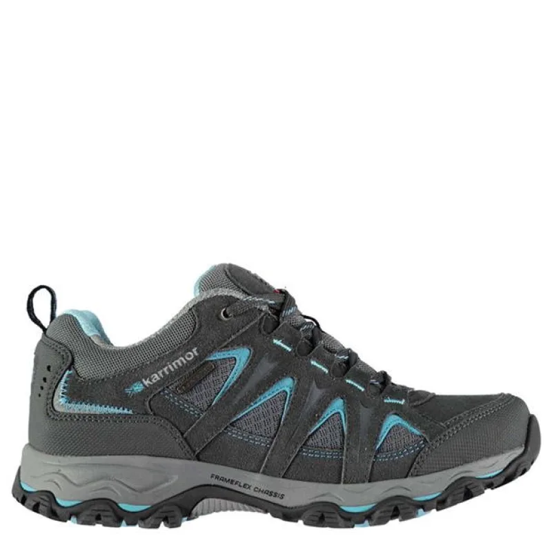 Dámska Turistická Obuv Karrimor Mount Low, Weathertite Sole, Dynagrip, Sivo Modré Farba: Šedá/Modrá, Veľkosť: 42.5