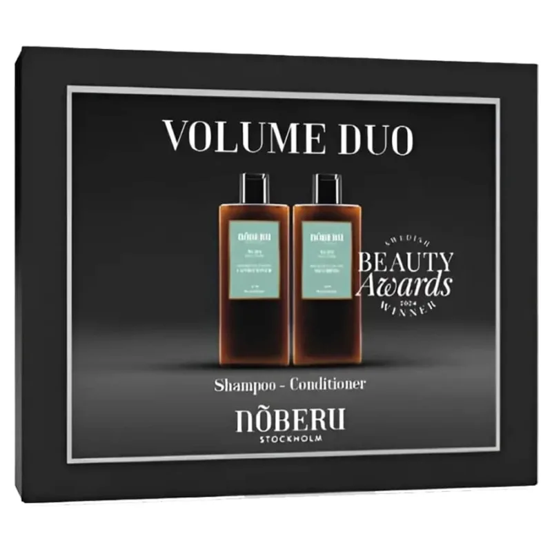 NOBERU OF SWEDEN Súprava šampónu a kondicionéra pre objemný účes NOBERU Giftbox Volume duo Tobacco vanilla