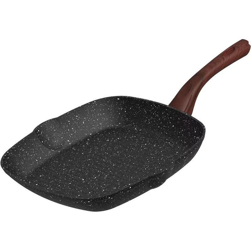 Panvica MagicHome Black Marble Line, grilovacia, 28 cm