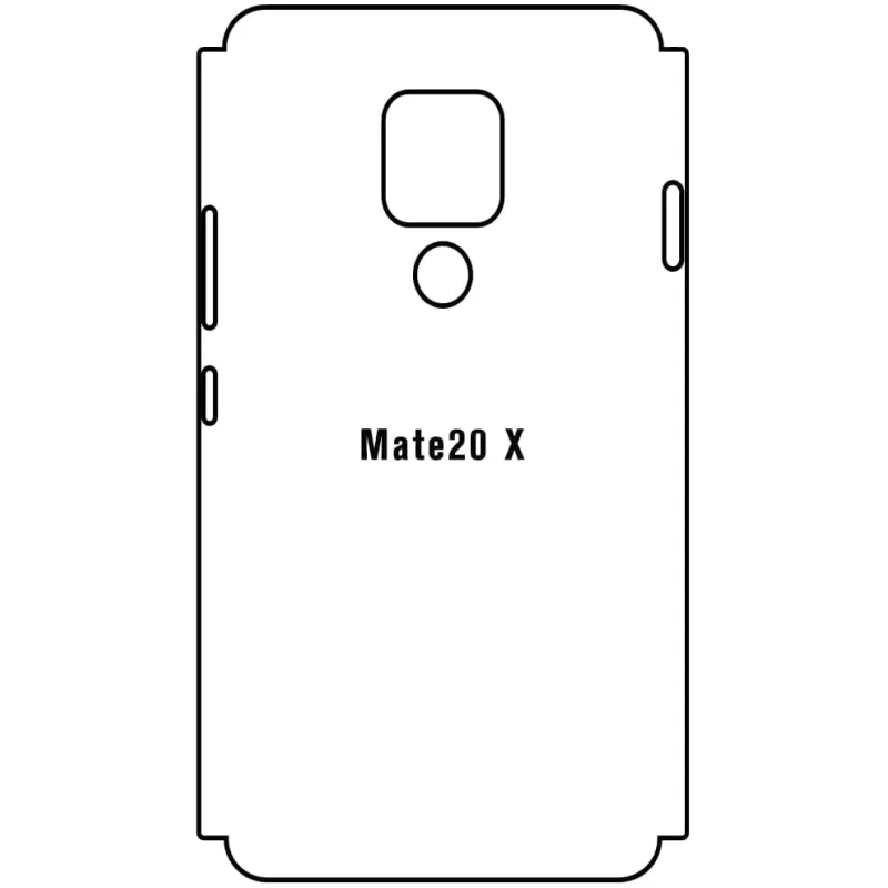 Sunshine Huawei Mate 20 X Zadná Hydrogél ochranná fólia Strih: Zadná časť a rám 5, Typ fólie: Matná