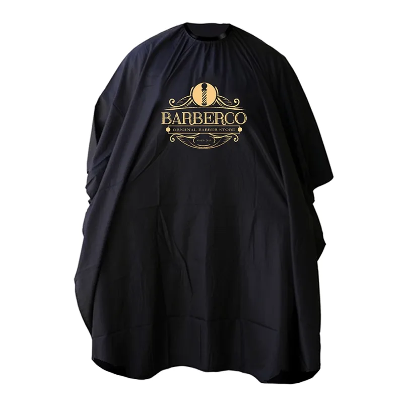 Elegantný barber pláštenka BARBERCO Black cape - zapínanie na háčiky