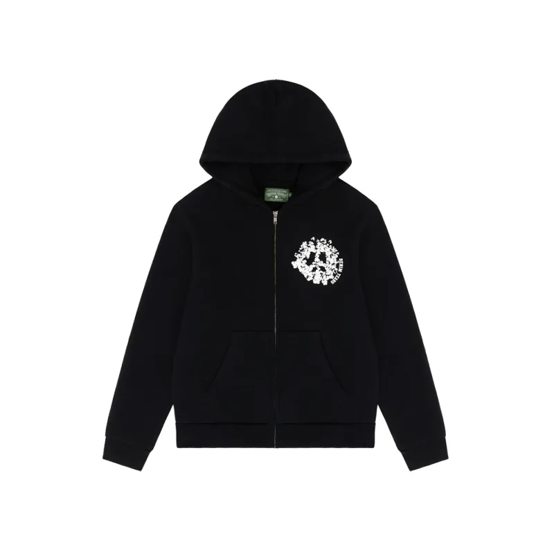 Denim Tears Denim University Zip Hoodie Black/White - L