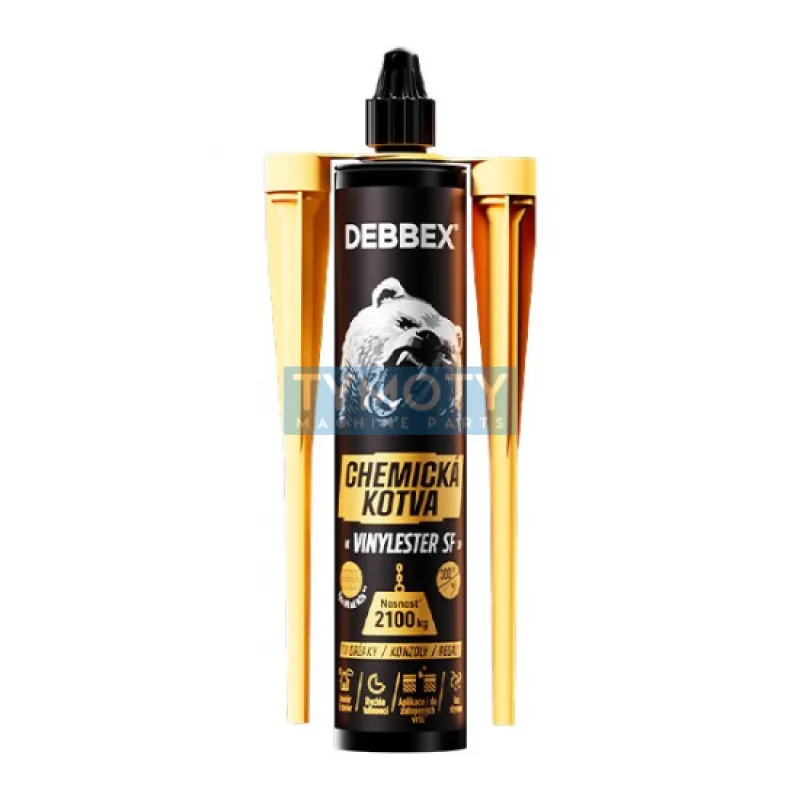 Debbex Chemická kotva VINYLESTER - 300 ml šedá, kartuša