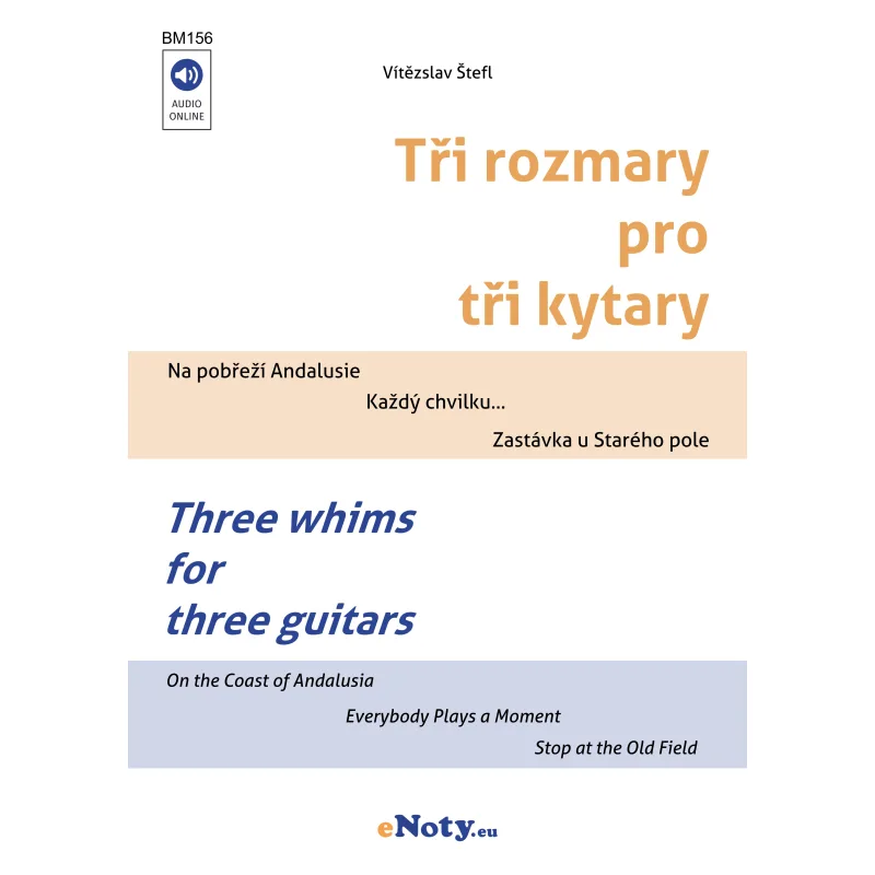 eNoty Tři rozmary pro tři kytary + audio