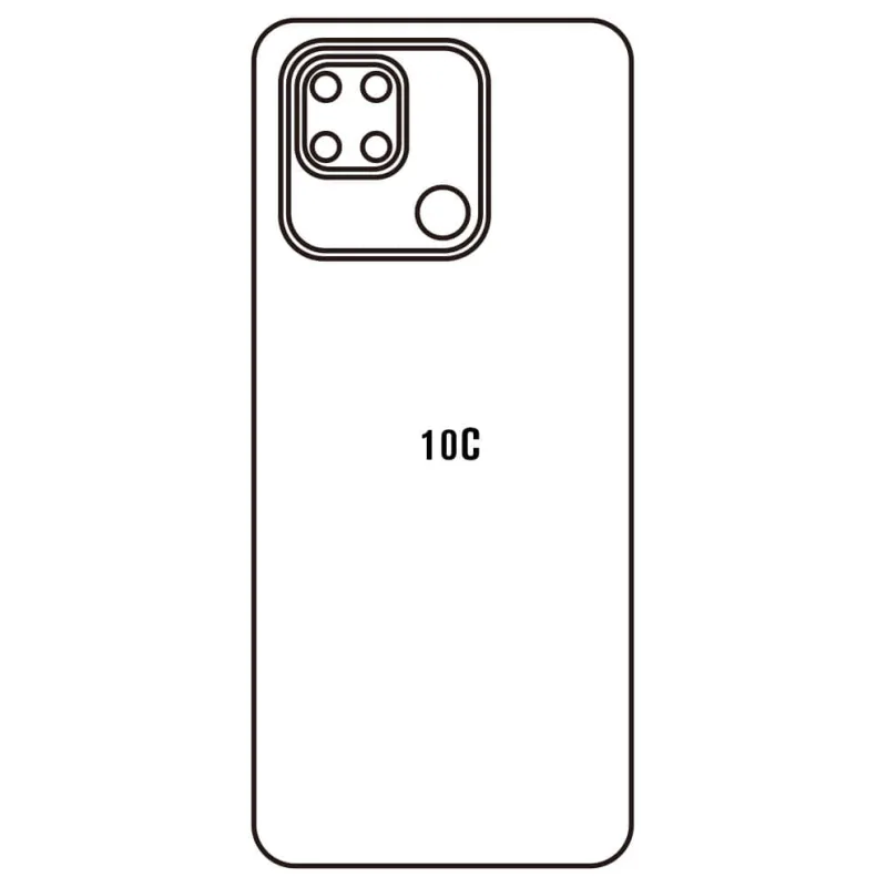 Sunshine Xiaomi Redmi 10C Zadná Hydrogél ochranná fólia Strih: Zadná časť 2, Typ fólie: Číra