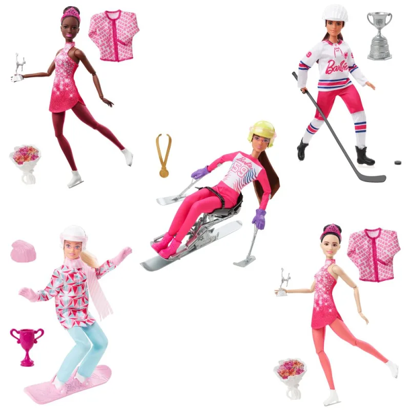 Mattel Barbie ZIMNÁ ŠPORTOVÁ BÁBKA