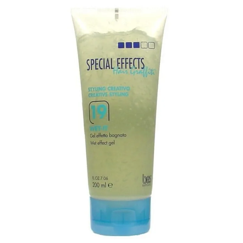 BES Special Effects Wet-It č.19 - Gél na vlasy v tube - mokrý efekt 200ml