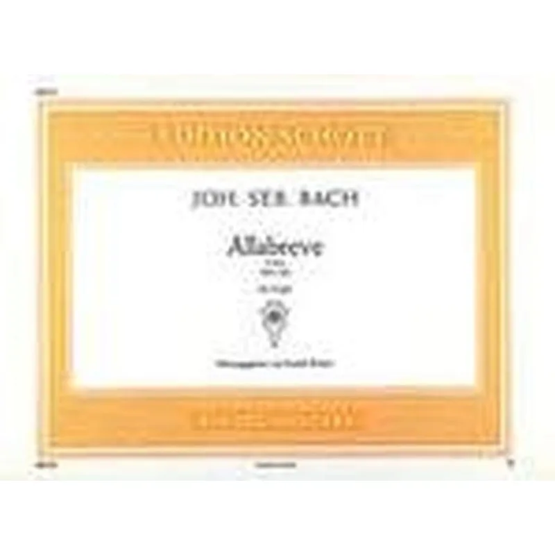 Schott Music Allabreve D dur, BWV 589