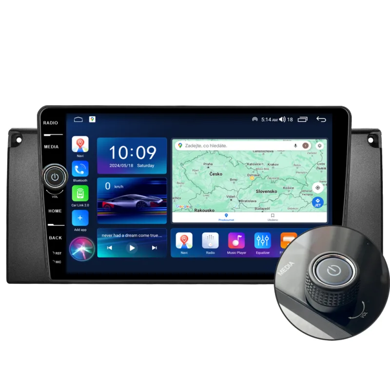 Everest 2DIN autorádio EVE21 Android, BMW E39 / X5 E53 B353