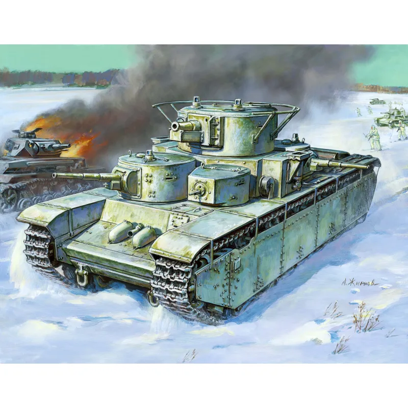 Zvezda Model Kit tank 3667 - T-35 Heavy Soviet Tank (1:35)