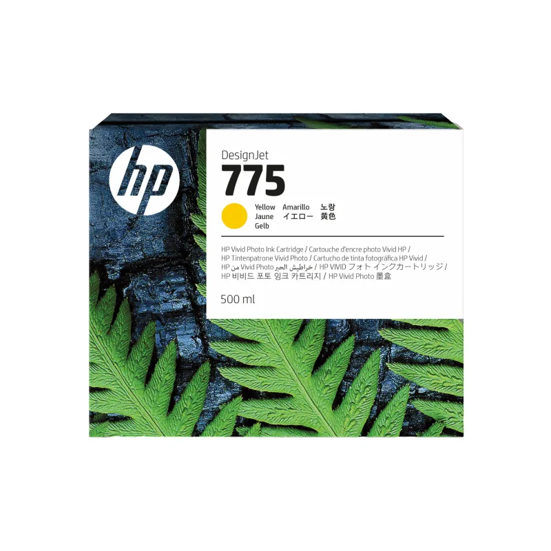 HP 775 500-ml Yellow Ink Cartridge 1XB19A