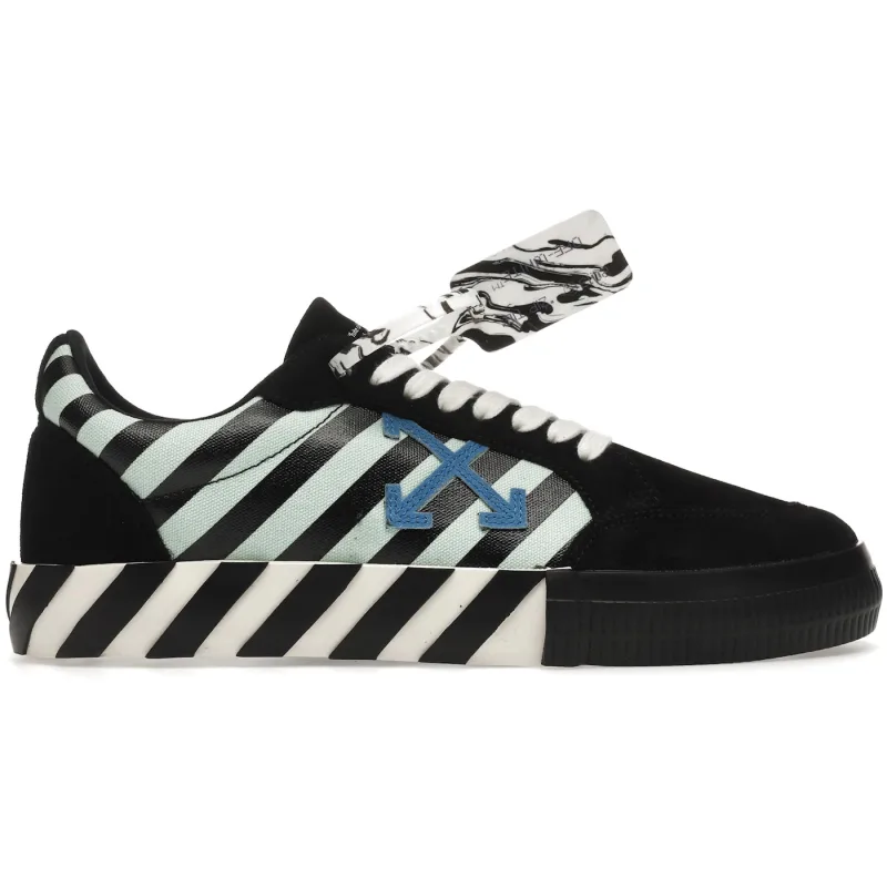 Off White Vulcanized Vulc Low Top Black Blue Striped Arrow (SS21) - 40
