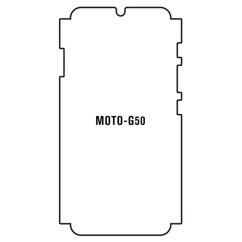 Sunshine Motorola G50 Predná Hydrogél ochranná fólia Strih: Predná časť a rám, Typ fólie: Číra