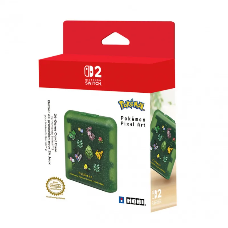HORI Card Case 24 Switch 2 Pixel Green HRSS0513