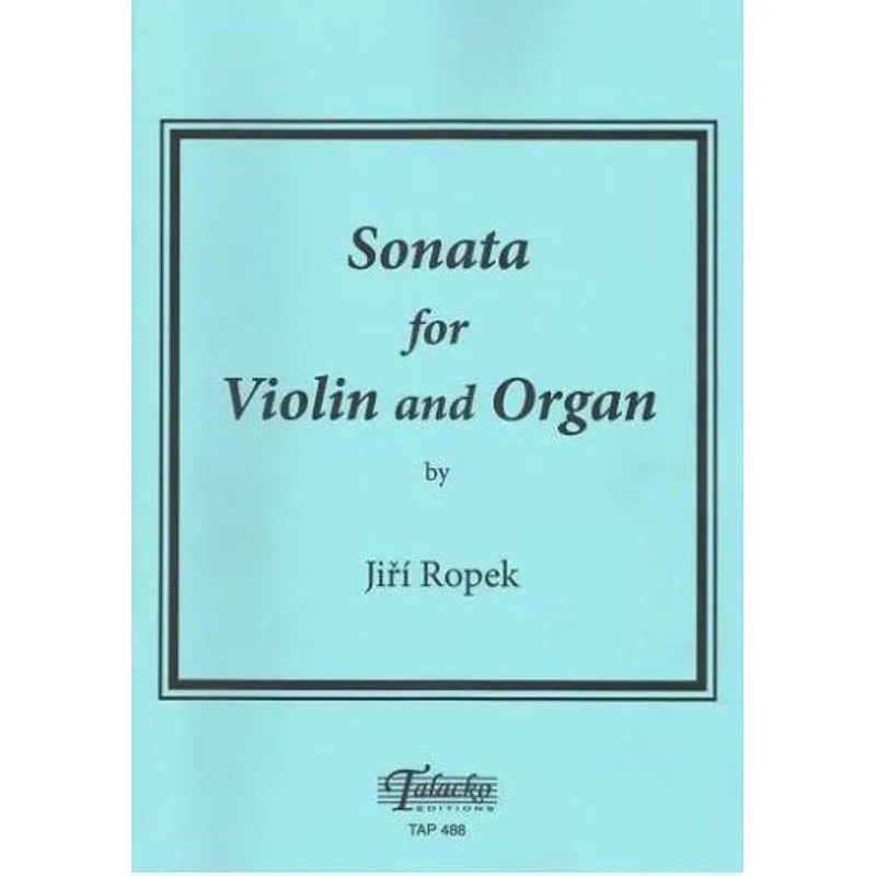 Talacko Editions Sonata for violin and organ