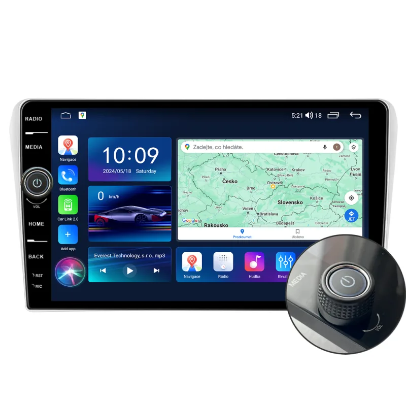 Everest 2DIN autorádio EVE59 Android, Toyota Avensis T250 B487