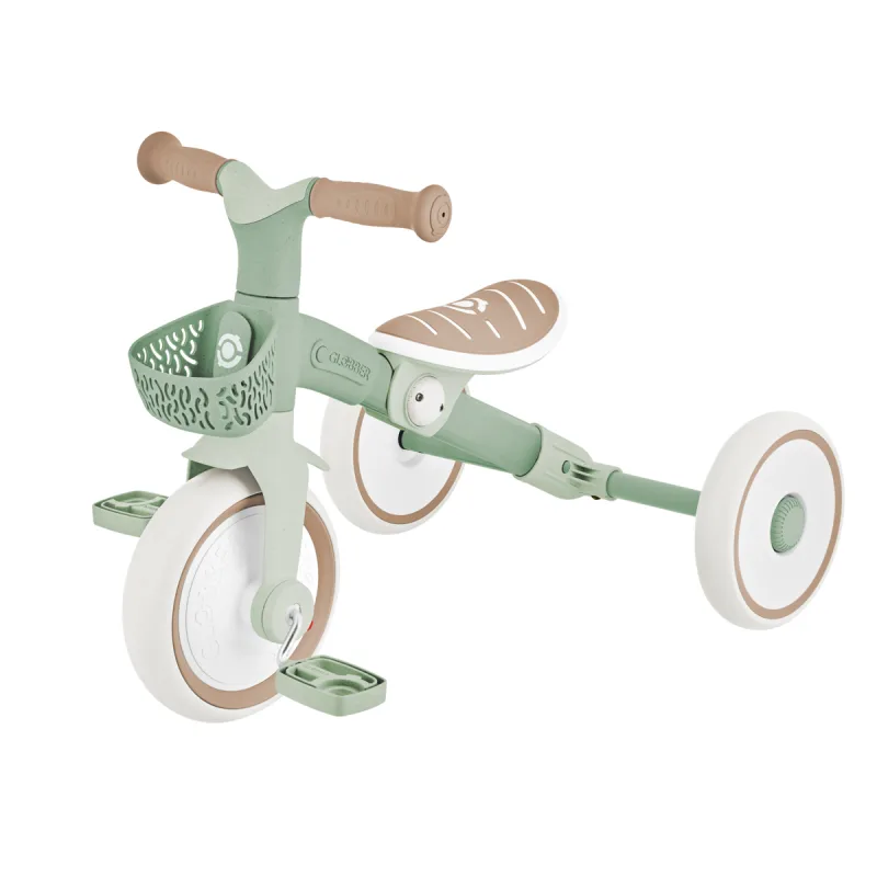 GLOBBER Trojkolka LEARNING TRIKE 2v1 PLUS ECOLOGIC, pistáciová