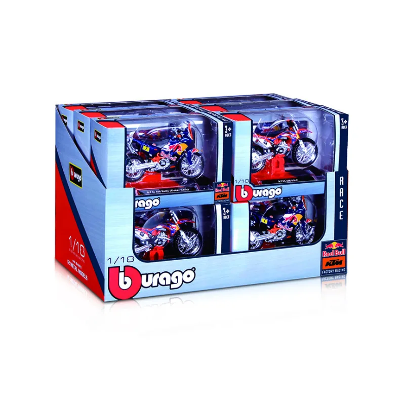 Bburago Bburago 1:18 Red Bull KTM Motorcycle DP 12 ks ASST