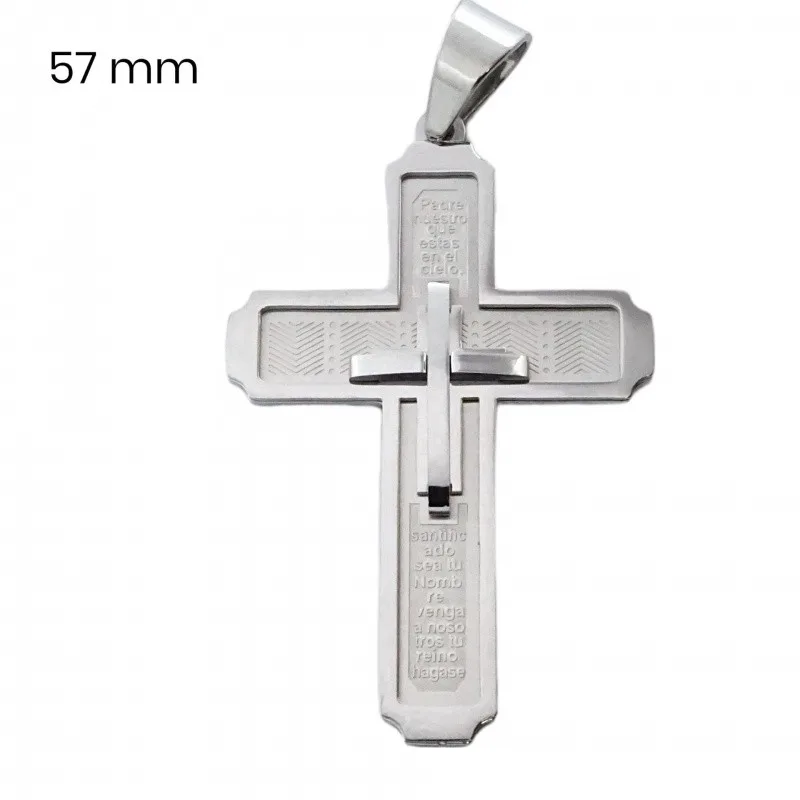Prívesok z chirurgickej ocele kríž EXEED 245149