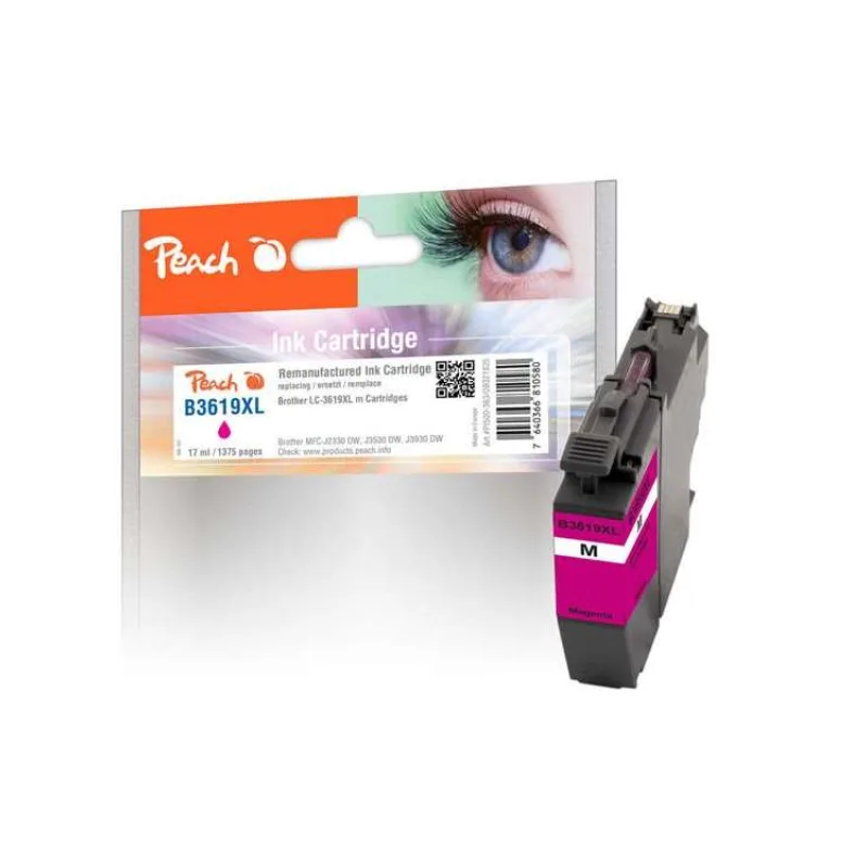 PEACH kompatibilní cartridge Brother LC-3619 XL magenta, 17ml (321825)
