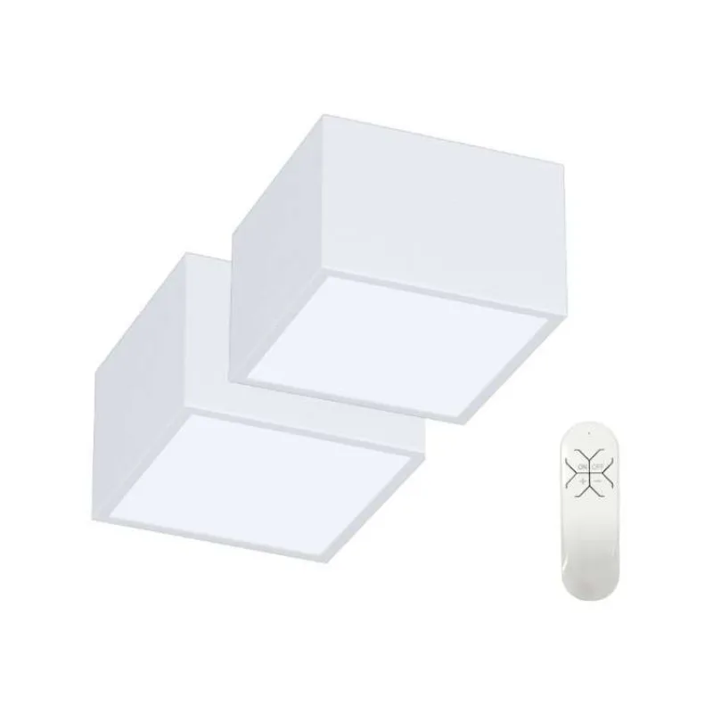 IMMAX NEO sada 2x CANTO SMART stropní svítidlo 15x15cm 12W bílé Zigbee 3.0 + DO, TUYA (07072L-15BD)