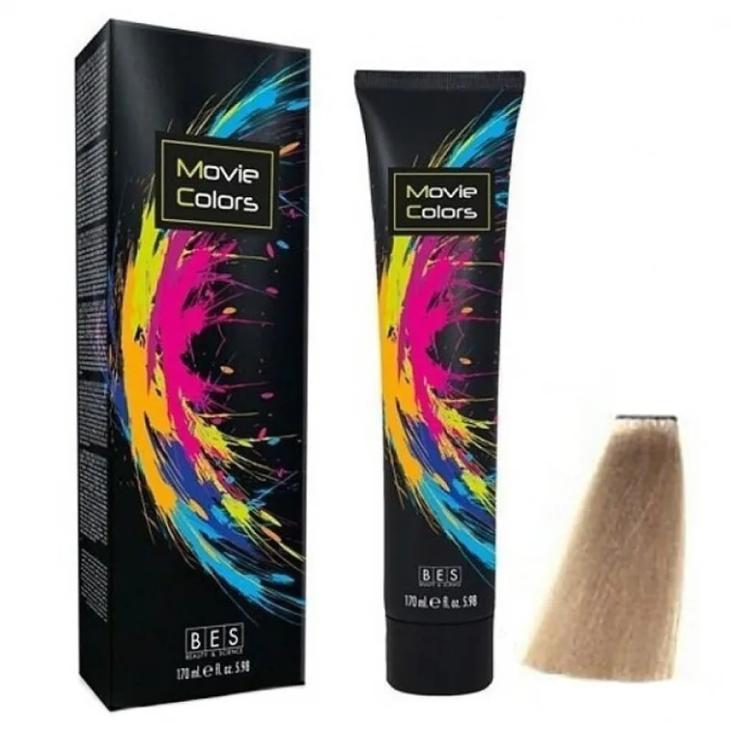BES Movie Colors Champagne - gélová farba na vlasy bez amoniaku 170ml - veľmi svetlá blond