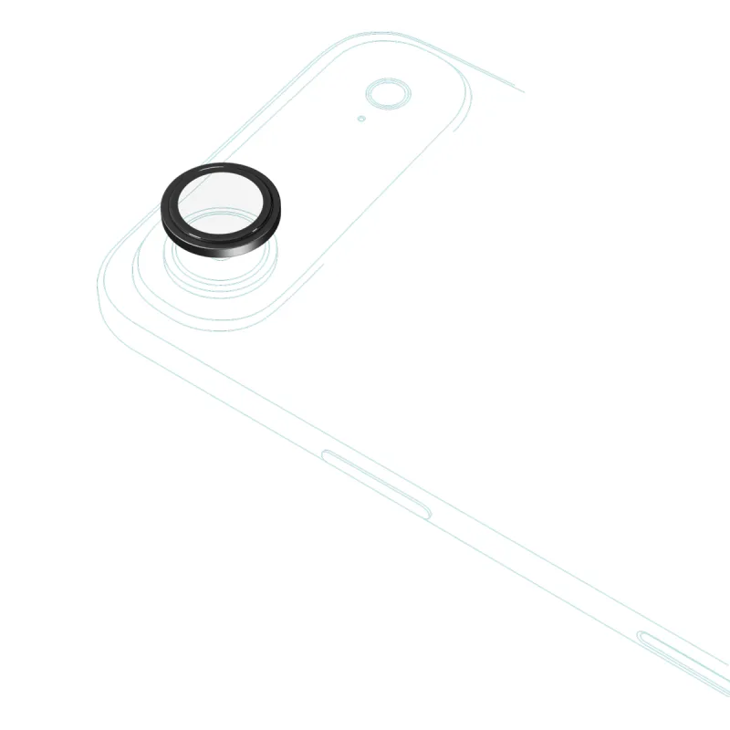 Epico Alu Lens Protectors iPhone Air - černá 94012151300001