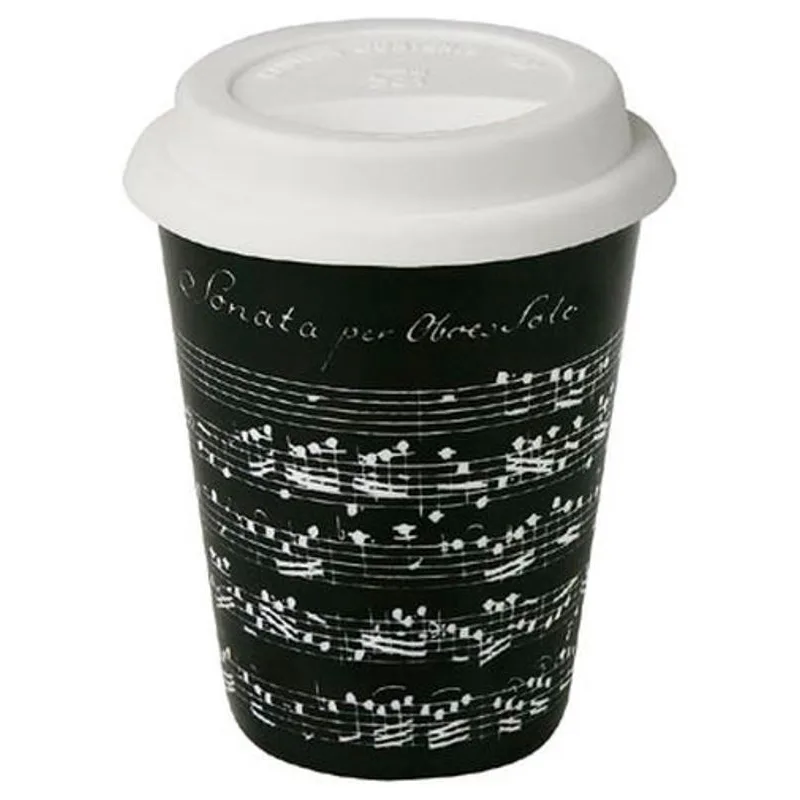 Music Gift Company Hrnek Vivaldi černý s víčkem