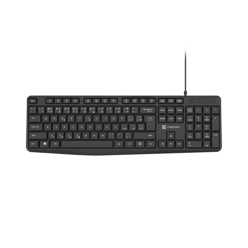 Natec klávesnice Nautilus 2/Drátová USB/CZ-SK layout/Černá NKL-1959