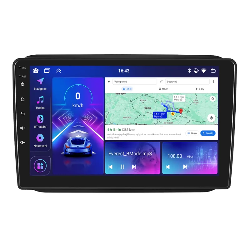 Bmode 2DIN autorádio BEX06 Android, Škoda Fabia II / Roomster BEX-UN06/A7319