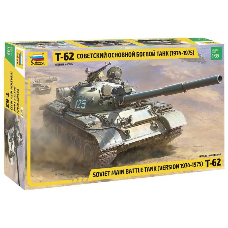 Zvezda Model kit tank 3673 - T-62 Verzia 1974 - 1975 (1:35)