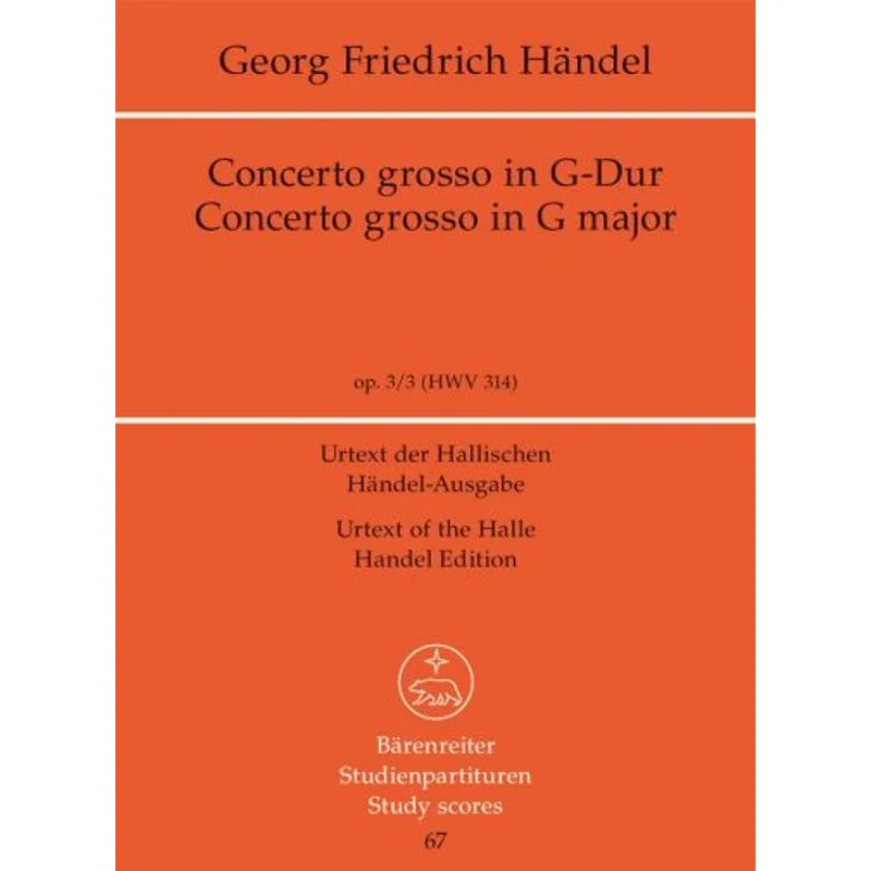 Bärenreiter Concerto grosso G dur op. 3/3