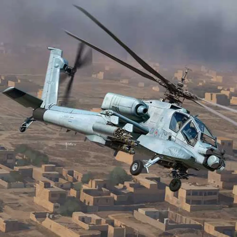 Academy Model Kit vrtuľník 12129 - AH-64A ANG "South Carolina" (1:35)