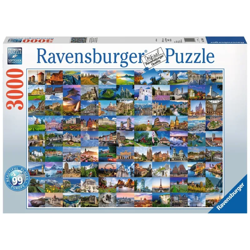 Ravensburger Puzzle 99 krásnych miest Európy 3000 dielikov