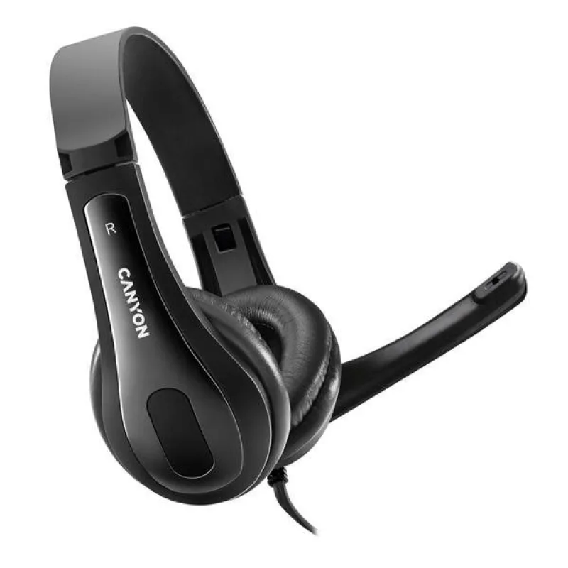 Canyon CHSU-1, PC Headset, USB, slúchadla s mikrofónom, ovládanie na…