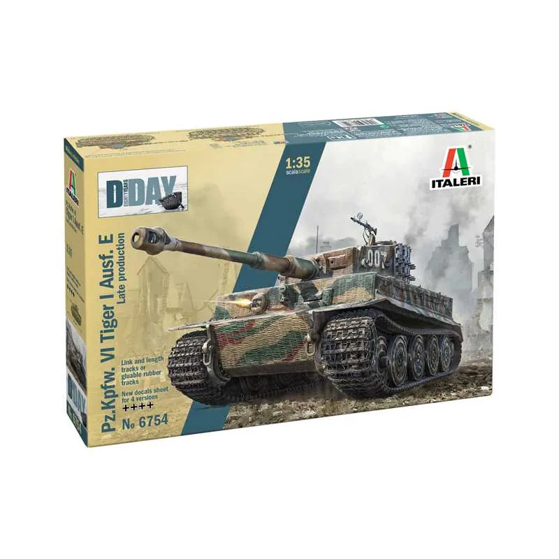 Italeri Model Kit tank 6754 - Pz.Kpfw.VI Tiger I Ausf.E late prod. (1:35)