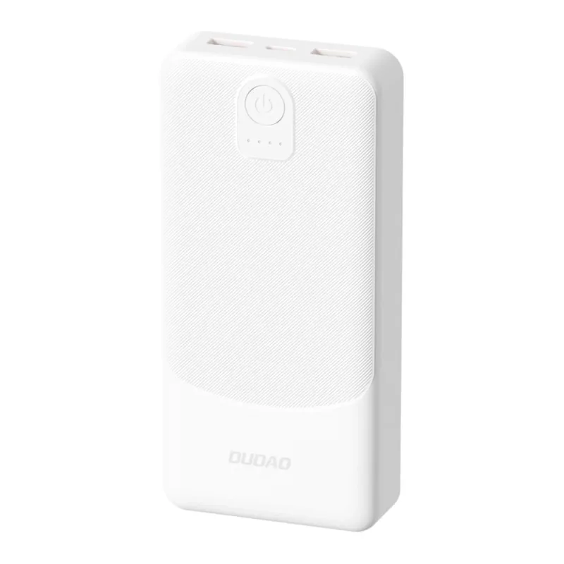 Powerbanka Dudao K10Pro 2.4A 20000mAh 2 x USB-A - biela