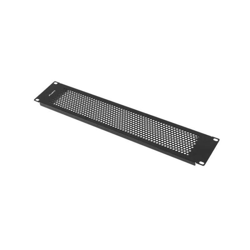 19" PLASTOVÝ RÝCHLOMONTÁŽNY OHNIVZDORNÝ ZASLEPOVACÍ PANEL 2U ČIERNY LANBERG (AKP-1402-B)